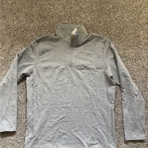 State and Liberty Quarter Zip Pullover - Heathered Grey